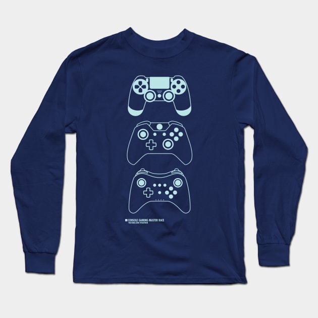 Console Gaming Master Race (WD) Long Sleeve T-Shirt by wulffden